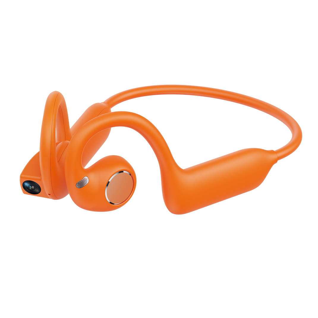 Rollme AirCam AI open-ear wearable with 8MP camera