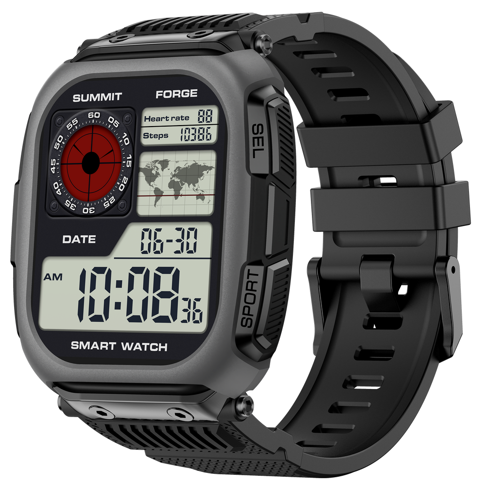Rollme Hero D6 military GPS smartwatch floating render